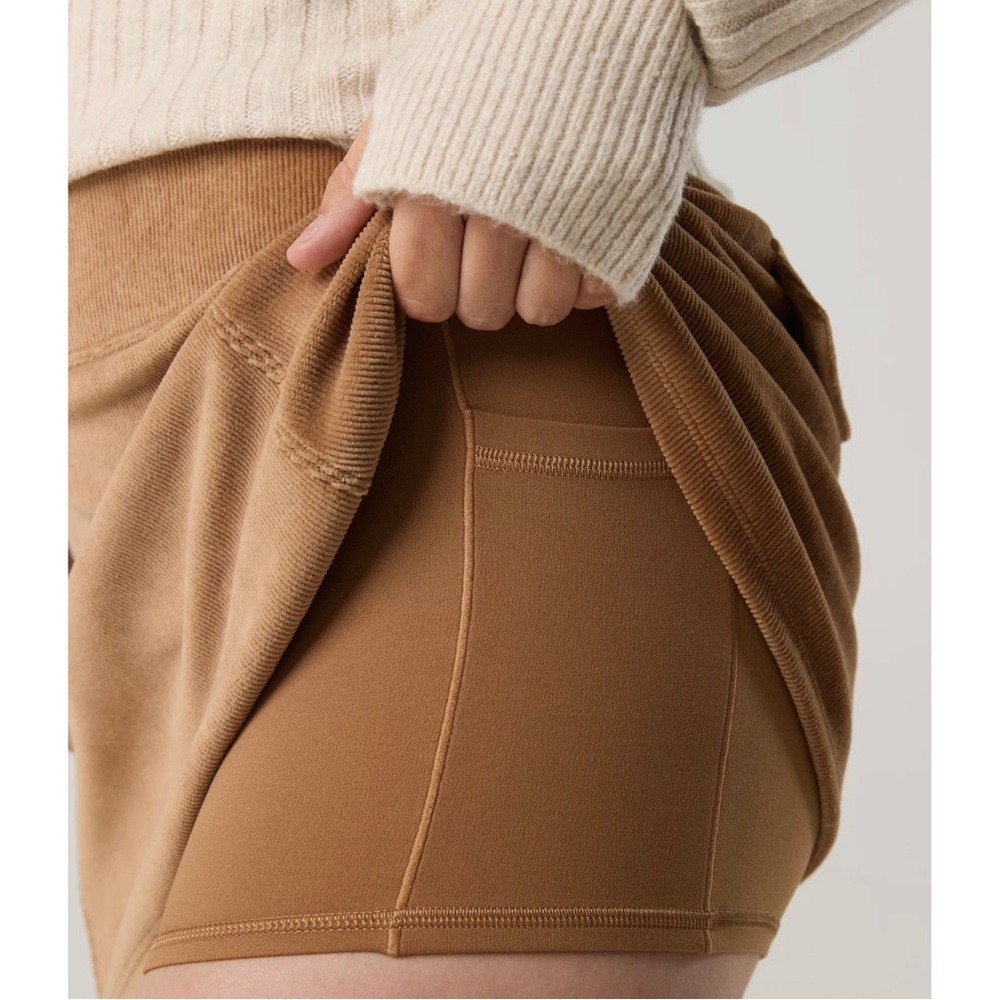 NWT OFFLINE By Aerie Corduroy Mini Skirt Brown Skirt XL - Picture 5 of 5